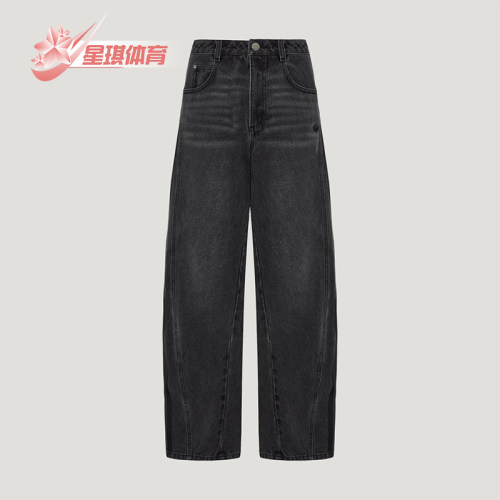 Adidas/阿迪达斯正品三叶草女士经典宽松潮流牛仔裤LD6448