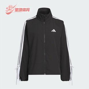 DANCE 1女士宽松蝴蝶结三条纹外套KT5003 阿迪达斯正品 Adidas