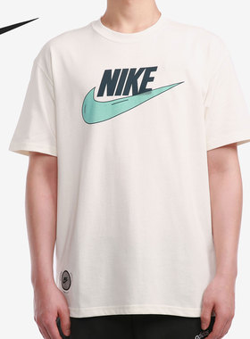 Nike/耐克正品男子印花圆领透气休闲运动短袖T恤 DJ1340-901