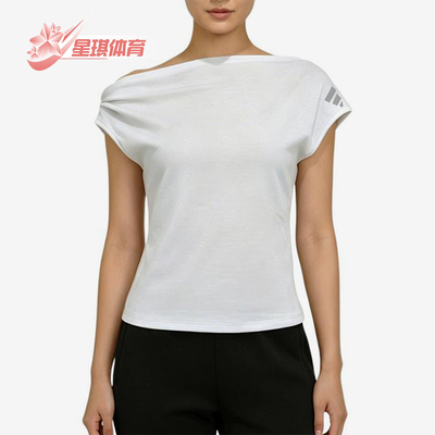Adidas/阿迪达斯正品夏季女士时尚透气简约经典舒适短袖T恤LC8657