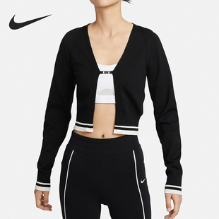 外套FN2145 Nike 女士针织透气长袖 2024年新款 010 耐克正品