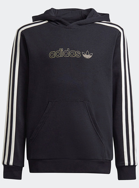 Adidas/阿迪达斯正品三叶草大童运动时尚长袖连帽卫衣H22586