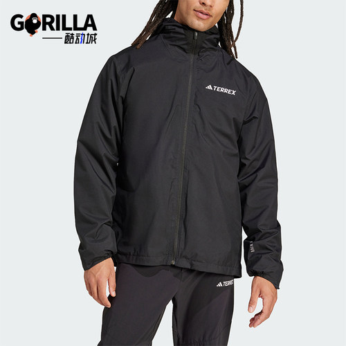 阿迪达斯男士户外运动梭织外套