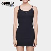 连衣裙CD6444 2025女士日常细带套头针织修身 010 耐克正品 Nike