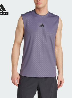 Adidas/阿迪达斯正品POWER TANK TOP男圆领复古无袖背心T恤JX6294