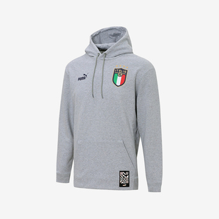 舒适运动长袖 Puma 时尚 26夏意大利FIGC男士 连帽套头卫衣 彪马正品