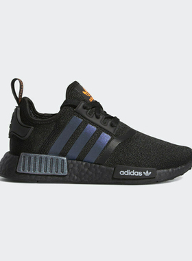 Adidas/阿迪达斯正品NMD R1Boost女黑色低帮运动休闲跑步鞋FV8026