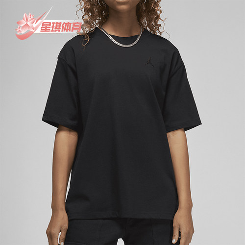 Nike/耐克正品女士徽标宽松运动短袖落肩运动经典袖T恤FN4500-010