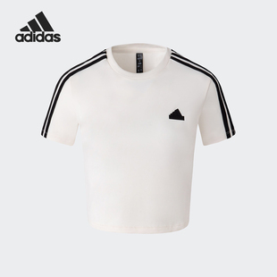 Adidas 2024新款 女士休闲运动耐磨短袖 JV9932 阿迪达斯正品