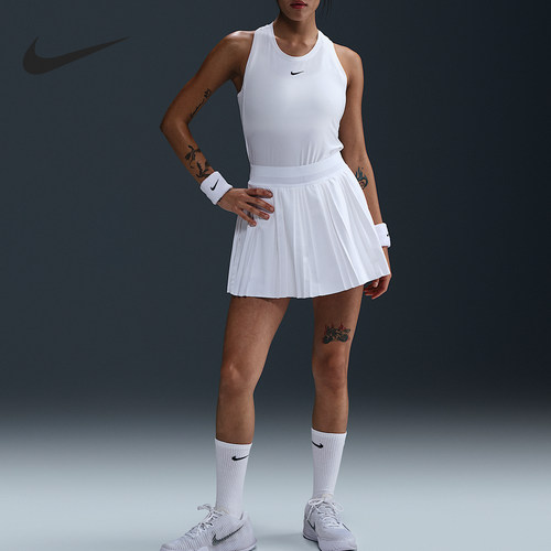 Nike/耐克正品Court Advantage女士运动网球半身裙FZ6513-100