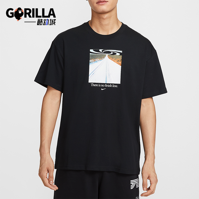 Nike/耐克正品Sportswear 男士休闲针织图案透气短袖HQ9269-010