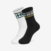 Skechers L421U103 潮流运动袜两双装 斯凯奇正品 休闲男女时尚