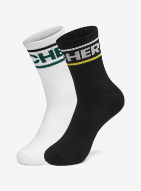 Skechers/斯凯奇正品休闲男女时尚潮流运动袜两双装 L421U103