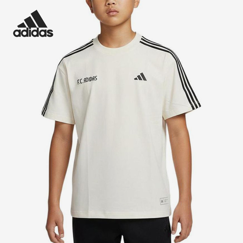 Adidas/阿迪达斯正品男童运动休闲舒适透气短袖圆领T恤LD3861图片
