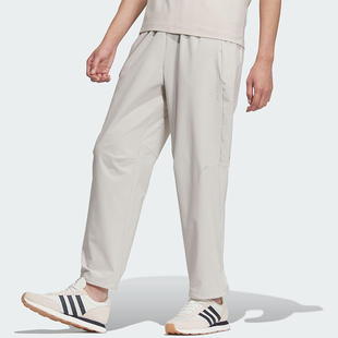 Adidas/阿迪达斯2025男士经典梭织时尚休闲运动长裤JZ8398