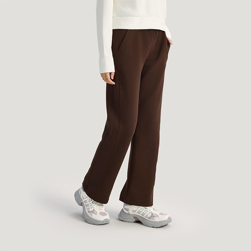 Adidas/阿迪达斯正品2025冬季款女士日常针织直筒运动长裤KH2686