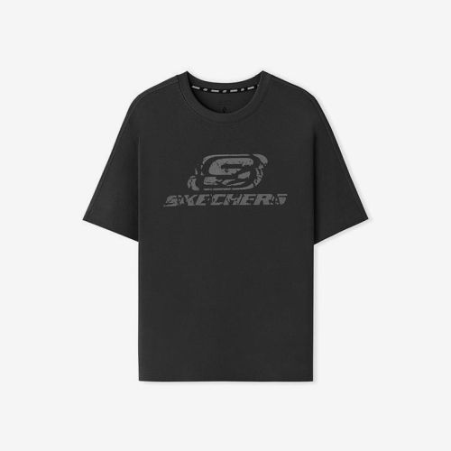 Skechers/斯凯奇正品夏季款男女同款简约针织短袖T恤衫L225U058