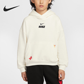 耐克正品 2025冬季 款 Nike 大童日常连帽套头耐穿卫衣IQ3934 133