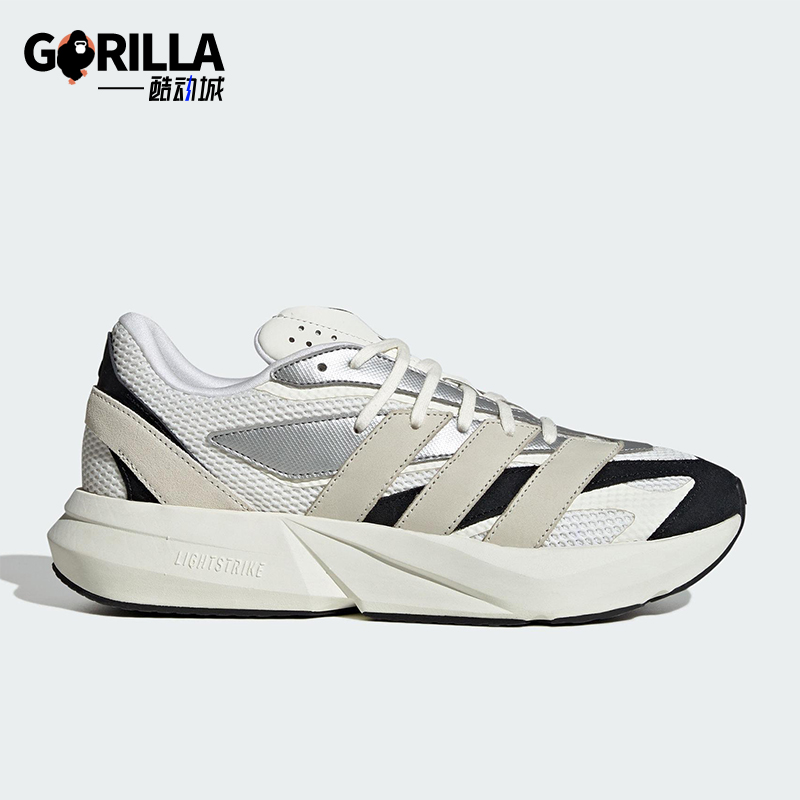 Adidas/阿迪达斯正品LIGHTBLAZE男女缓震耐磨运动跑步鞋JR7213