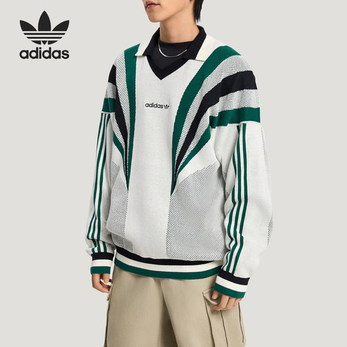 阿迪达斯男士套头卫衣