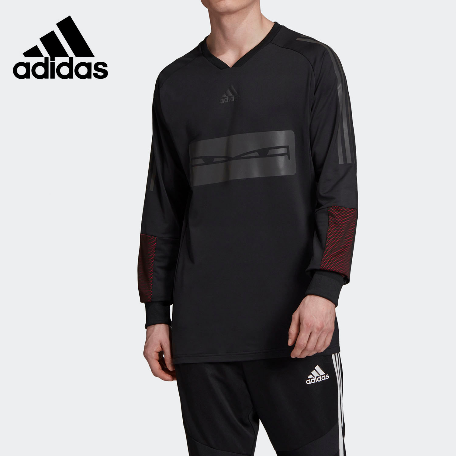 Adidas/阿迪达斯男子PRE LS JSY猎鹰25周足球长袖运动T恤EH5764