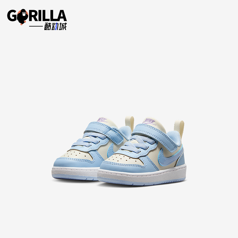 Nike/耐克正品COURT BOROUGH婴童运动轻便魔术贴休闲鞋IH4051-001