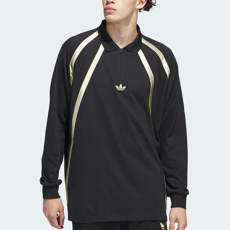 阿迪达斯男女长袖POLO衫