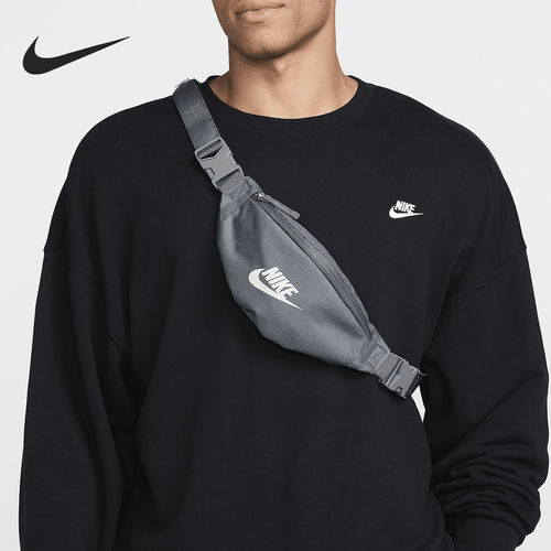 Nike耐克正品Heritage男女拉链有夹层网袋休闲运动腰包DB0488-084