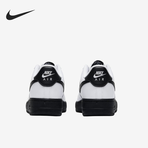 Nike/耐克正品AirForce1新款儿童白黑色校园板鞋CT3839-121