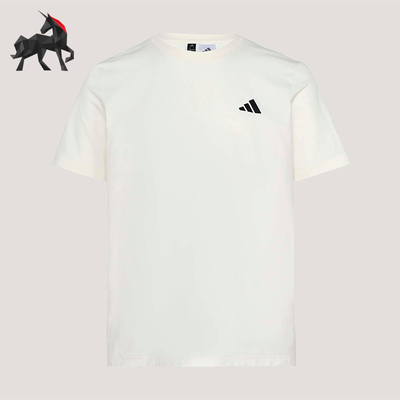 Adidas/阿迪达斯正品春季男女通勤圆领经典亲肤运动休闲T恤KU6396