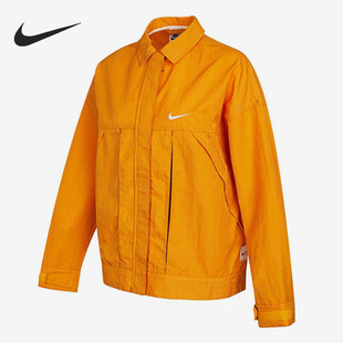 女子翻领训练夹克外套DM6204 Nike 新款 当季 738 耐克官方正品