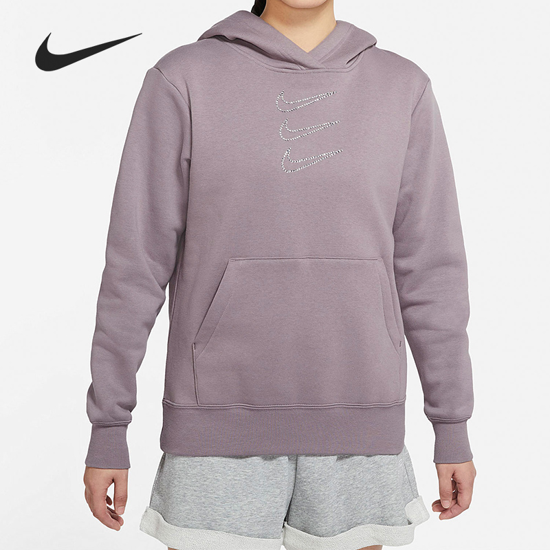 耐克女子加绒保暖休闲运动卫衣