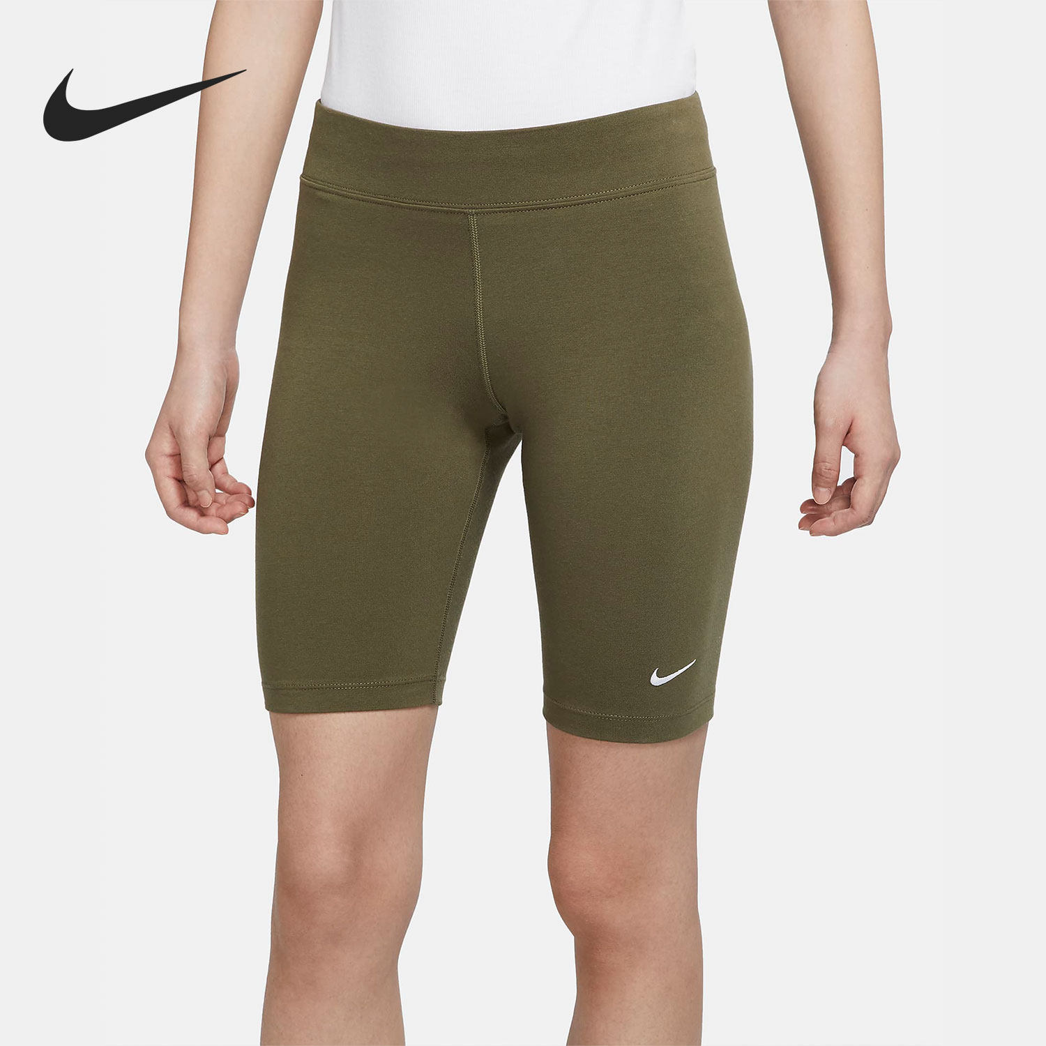 Nike/耐克正品跑步健身女子瑜伽运动打底五分短裤CZ8527-222