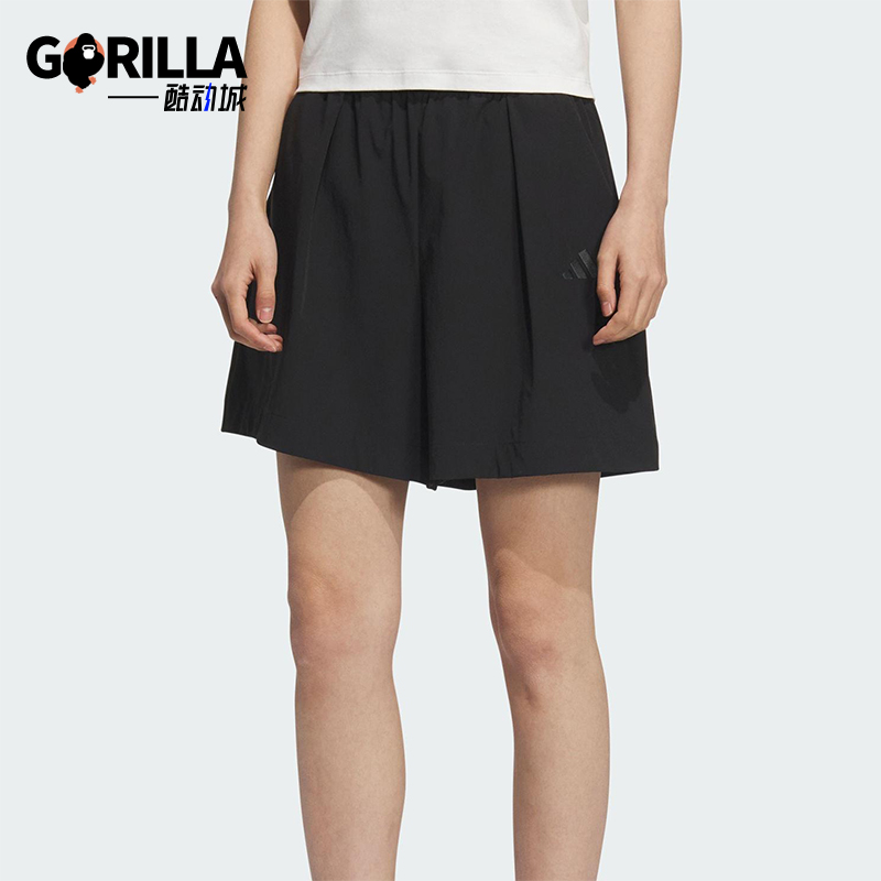 Adidas/阿迪达斯正品2025夏季款女士透气经典宽松休闲短裤JL6288