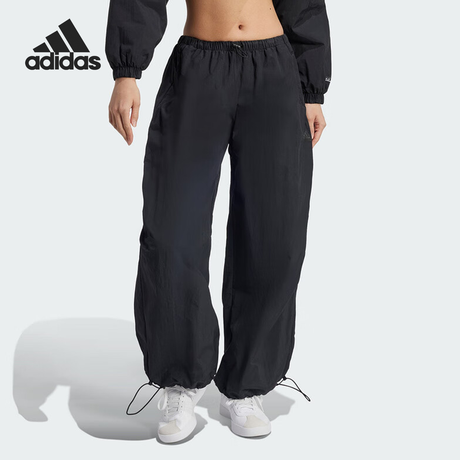 阿迪达斯女士可调节裤腿休闲裤
