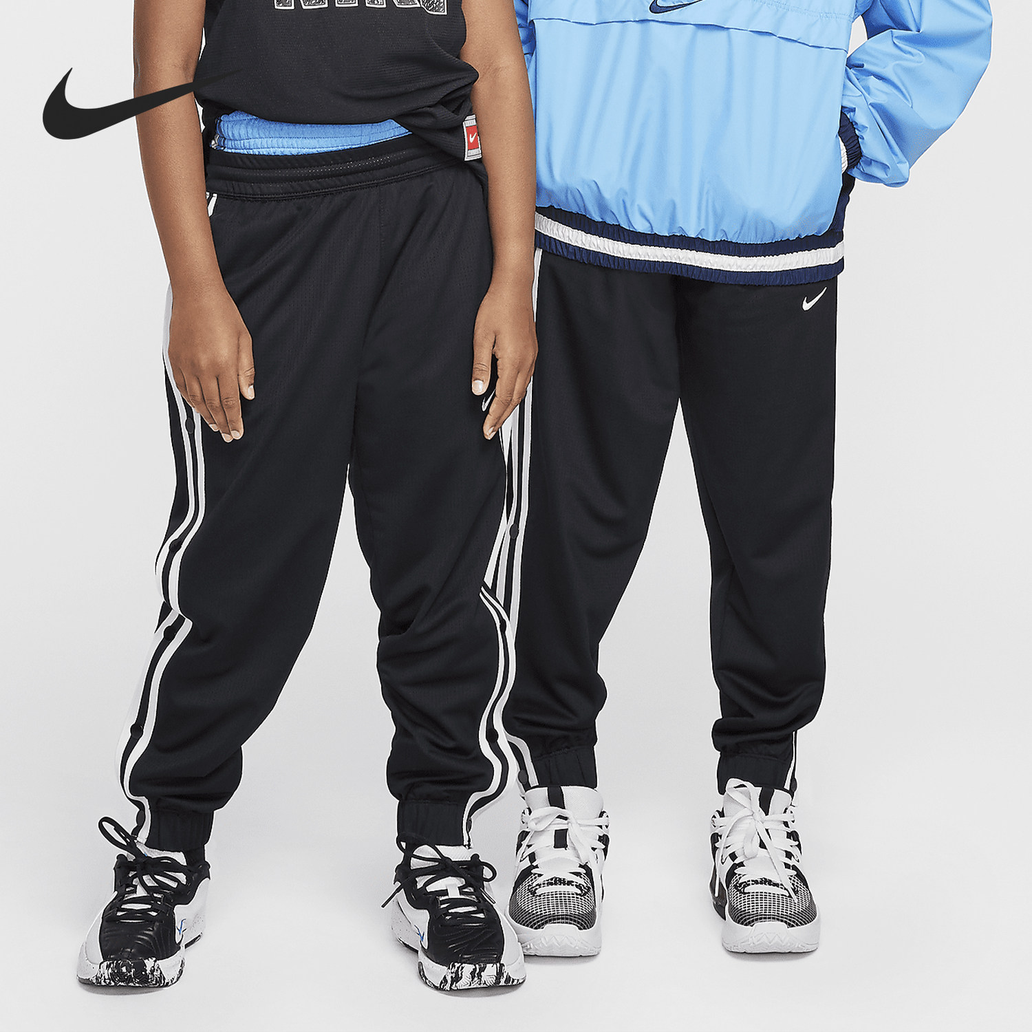 Nike/耐克官方正品2026春季款大童束脚排扣篮球长裤FZ5244-010