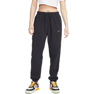 Nike/耐克官方正品Sportswear Plush 女子运动针织长裤DQ6813-010