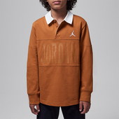 Nike 228 HQ7198 耐克正品 JORDAN大童柔软针织休闲翻领长袖