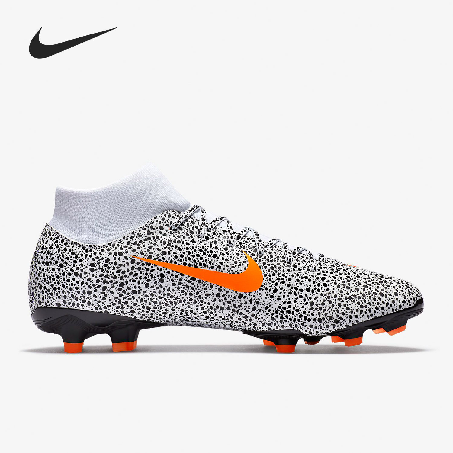 Nike/耐克正品 当季雪豹配色刺客中端CR7高帮MG短钉足球鞋 CZ5853