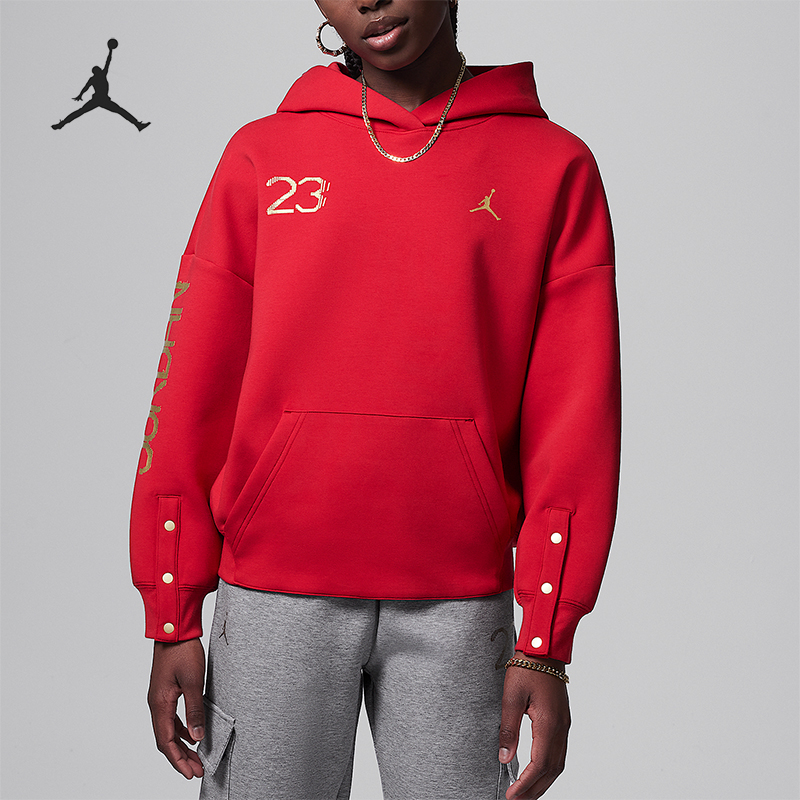 Nike/耐克正品JORDAN大童双面针织套头保暖卫衣IF3609-687