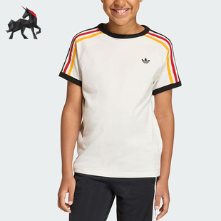 Adidas/阿迪达斯正品三叶草3STRIPEST-SHIRT经典短袖T恤KQ8369