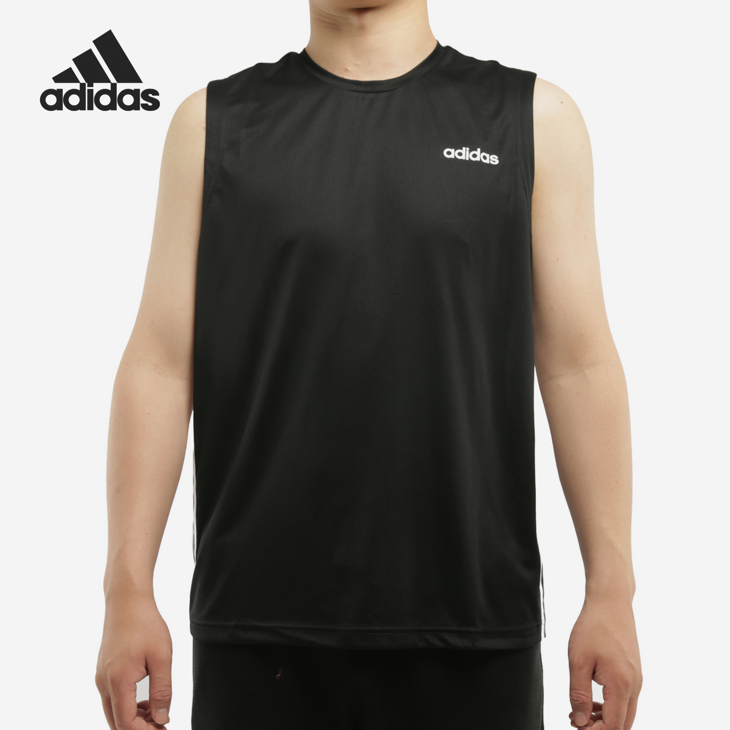 阿迪达斯男子休闲背心运动t恤