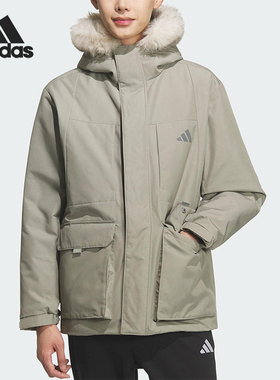 Adidas/阿迪达斯正品冬季男女休闲连帽宽松保暖羽绒服外套KQ5511