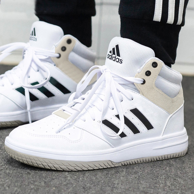 阿迪达斯男鞋小白鞋男春季新款正品高帮运动鞋篮球鞋休闲鞋EG4235