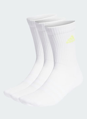 Adidas/阿迪达斯正品新款男女白色图案印花经典休闲运动袜IK0352