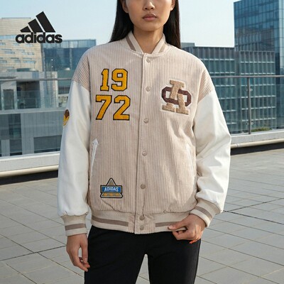 Adidas/阿迪达斯正品三叶草女子运动立领单排扣外套IN1081