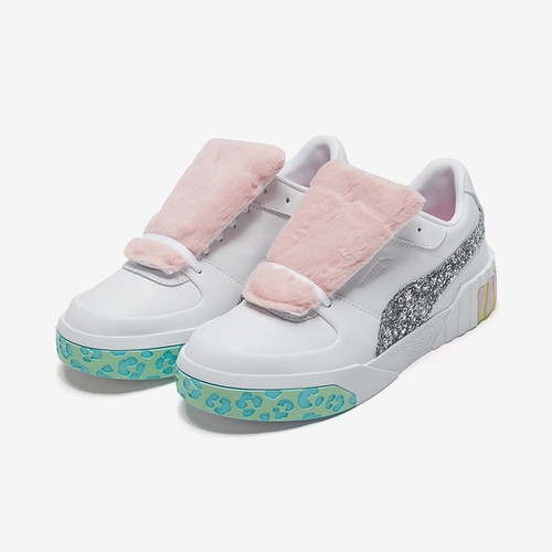 Puma/彪马正品女款包裹性防滑支撑透气中帮运动板鞋370119-01