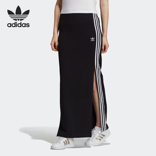阿迪达斯女子时尚休闲半身长裙