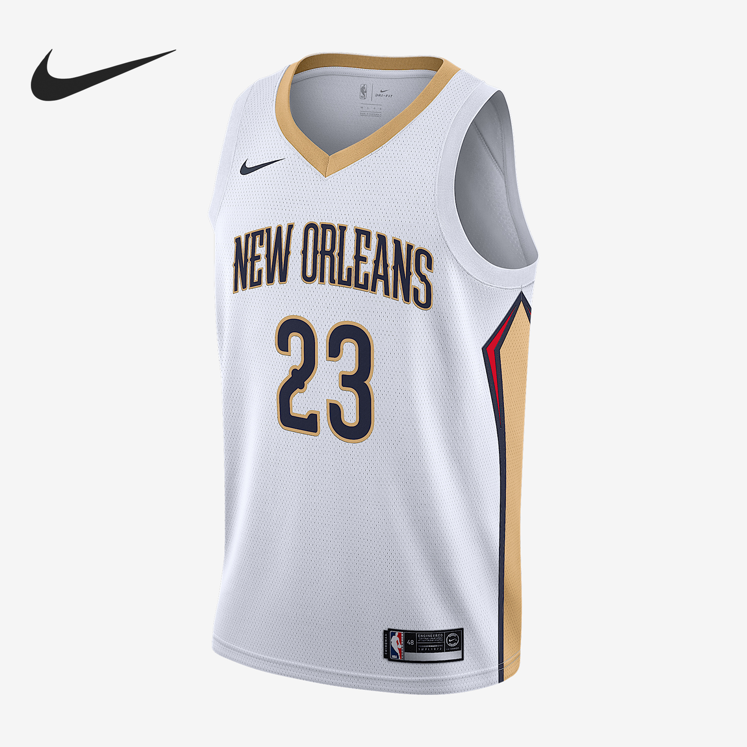 耐克男士篮球印花拼接训练球衣