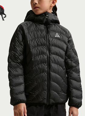 Nike/耐克正品2025冬季款大童日常连帽保暖双面穿棉服IF1706-010